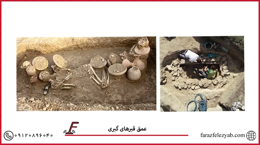عمق قبرهای گبری